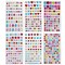 Wrapables Crystal Rhinestone Gem Stickers, Bling Jewel Adhesives for DIY Arts & Crafts, Smartphones, Water Bottles, Sunglass Cases (Set of 6)